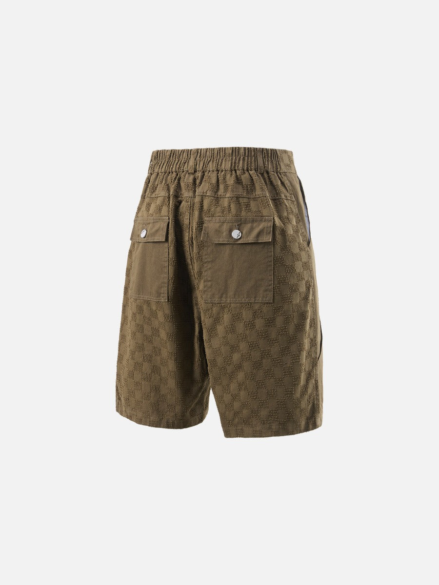 DAXUEN Textured cargo shorts with pockets and a unique pattern