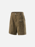 DAXUEN Textured cargo shorts with pockets and a unique pattern