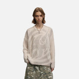 DAXUEN Men's short-sleeved textured crew neck knit top