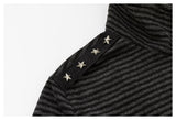DAXUEN dark grey striped zip-up jacket