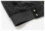 DAXUEN dark grey striped zip-up jacket