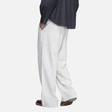 DAXUEN dark grey textured wide-leg pants