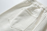 DAXUEN dark grey textured wide-leg pants