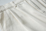 DAXUEN dark grey textured wide-leg pants