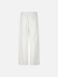 DAXUEN dark grey textured wide-leg pants