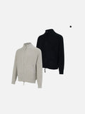 DAXUEN Textured full-zip cardigan sweater