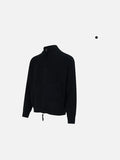 DAXUEN Textured full-zip cardigan sweater — model photo