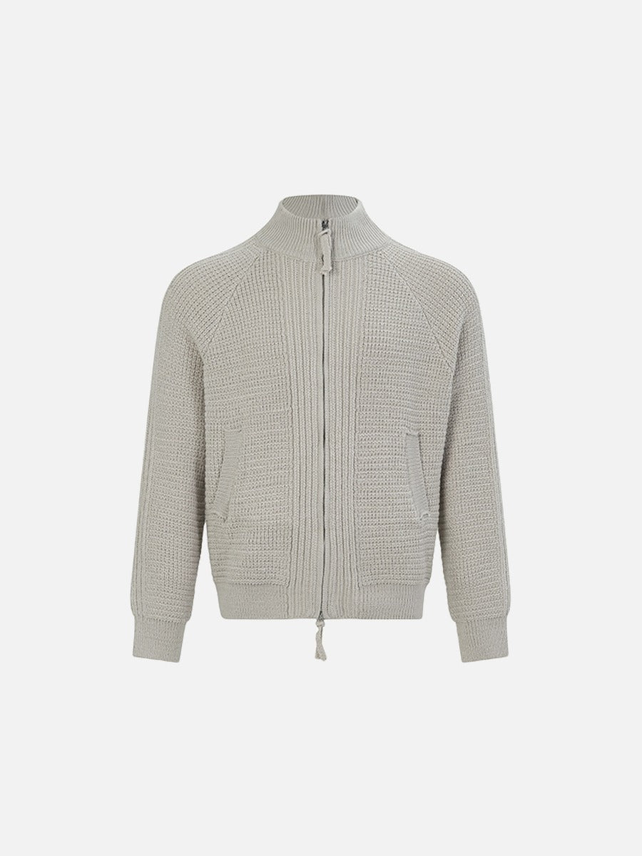 DAXUEN Textured full-zip cardigan sweater