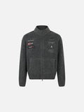 Textured Full-Zip Jacket with Patches 07
