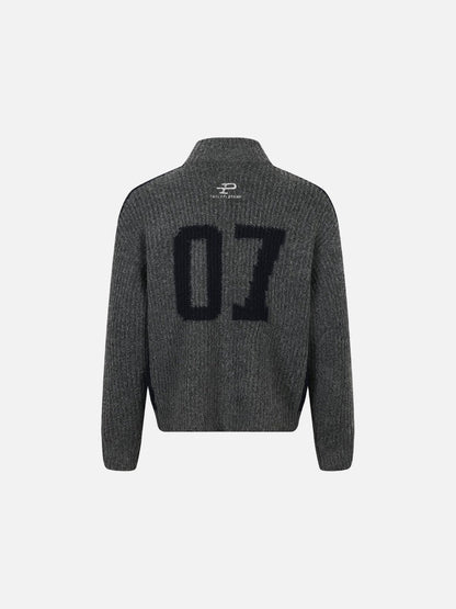 Textured Full-Zip Jacket with Patches 07