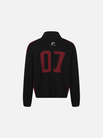 Textured Full-Zip Jacket with Patches 07