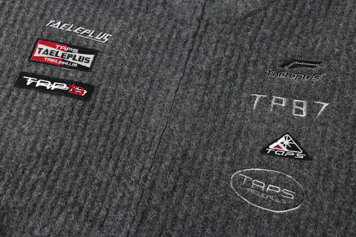 Textured Full-Zip Jacket with Patches 07
