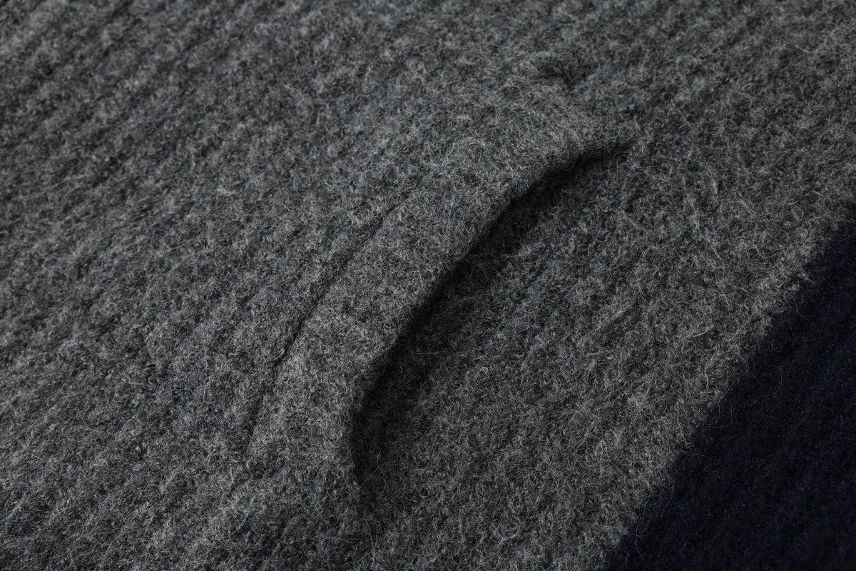 Textured Full-Zip Jacket with Patches 07