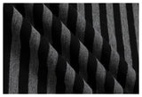 DAXUEN black and grey striped textured graphic polo shirt
