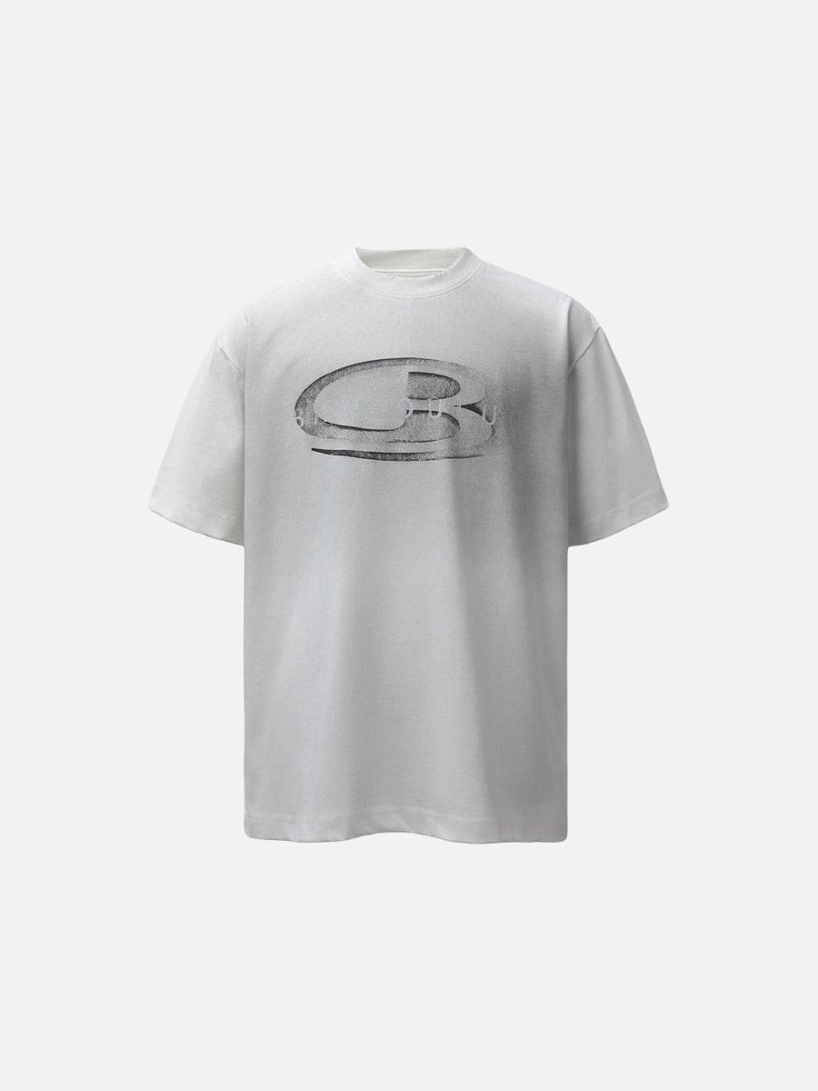 DAXUEN Relaxed-fit short-sleeved T-shirt with abstract graphic