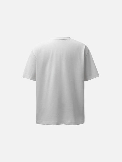 DAXUEN Relaxed-fit short-sleeved T-shirt with abstract graphic