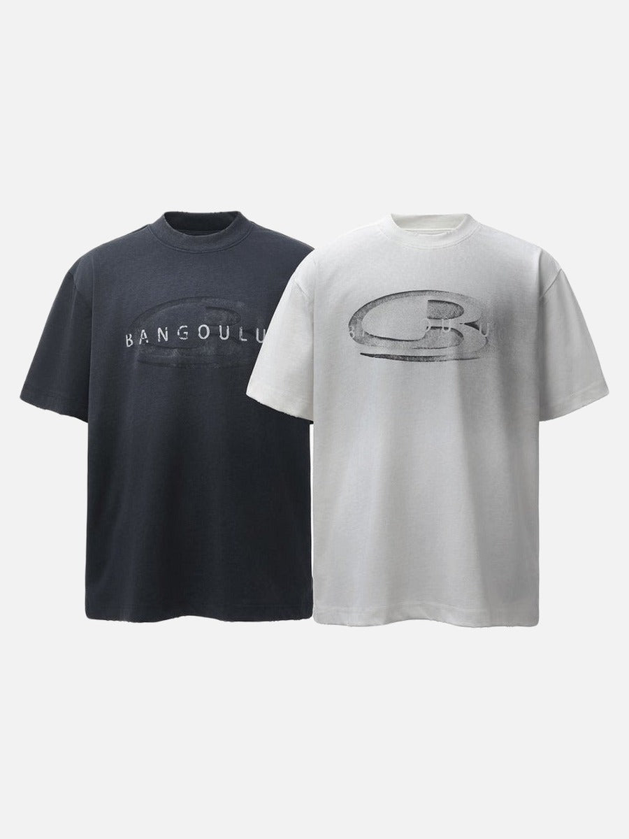 DAXUEN Relaxed-fit short-sleeved T-shirt with abstract graphic