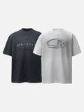 DAXUEN Relaxed-fit short-sleeved T-shirt with abstract graphic
