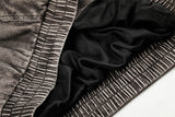 Textured Animal Pattern Full-Zip Jacket