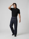 DAXUEN Men's short sleeve textured knit polo shirt — model photo