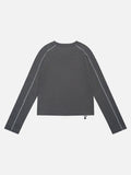DAXUEN Retro Matchday Knit Drill Top
