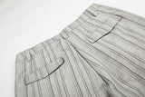DAXUEN light grey wide-leg striped pants