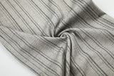 DAXUEN light grey wide-leg striped pants