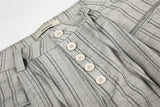 DAXUEN light grey wide-leg striped pants
