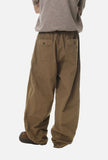 DAXUEN black wide-leg linen pants