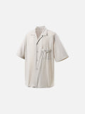DAXUEN Loose-fitting button-up shirt with camp collar