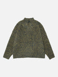 DAXUEN Textured oversized sweater with mock neck