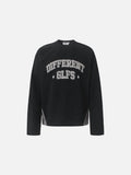 DAXUEN rust brown and black color block sweatshirt with graphic