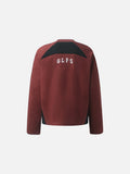 DAXUEN rust brown and black color block sweatshirt with graphic