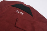 DAXUEN rust brown and black color block sweatshirt with graphic