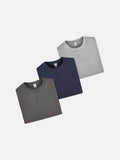 DAXUEN solid color textured henley t-shirt