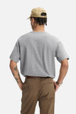 DAXUEN solid color textured henley t-shirt