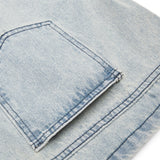 DAXUEN grey marled textured wide-leg knit pants