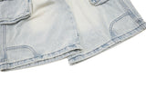 DAXUEN grey marled textured wide-leg knit pants
