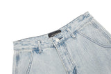 DAXUEN grey marled textured wide-leg knit pants
