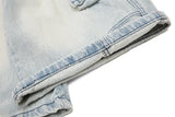 DAXUEN grey marled textured wide-leg knit pants