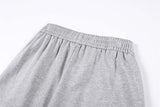 DAXUEN grey marl wide-leg pants with button detail