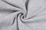 DAXUEN grey marl wide-leg pants with button detail