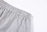 DAXUEN grey marl wide-leg pants with button detail