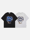DAXUEN Oversized short-sleeved graphic t-shirt
