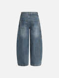 DAXUEN Loose wide leg denim jeans with stripes