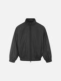 Tonal Black Oversized Track Jacket