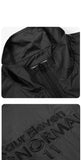 DAXUEN black oversized tonal text track jacket