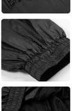 DAXUEN black oversized tonal text track jacket