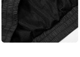 DAXUEN black oversized tonal text track jacket
