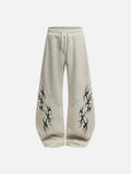 Tribal Graphic Balloon-Leg Sweatpants